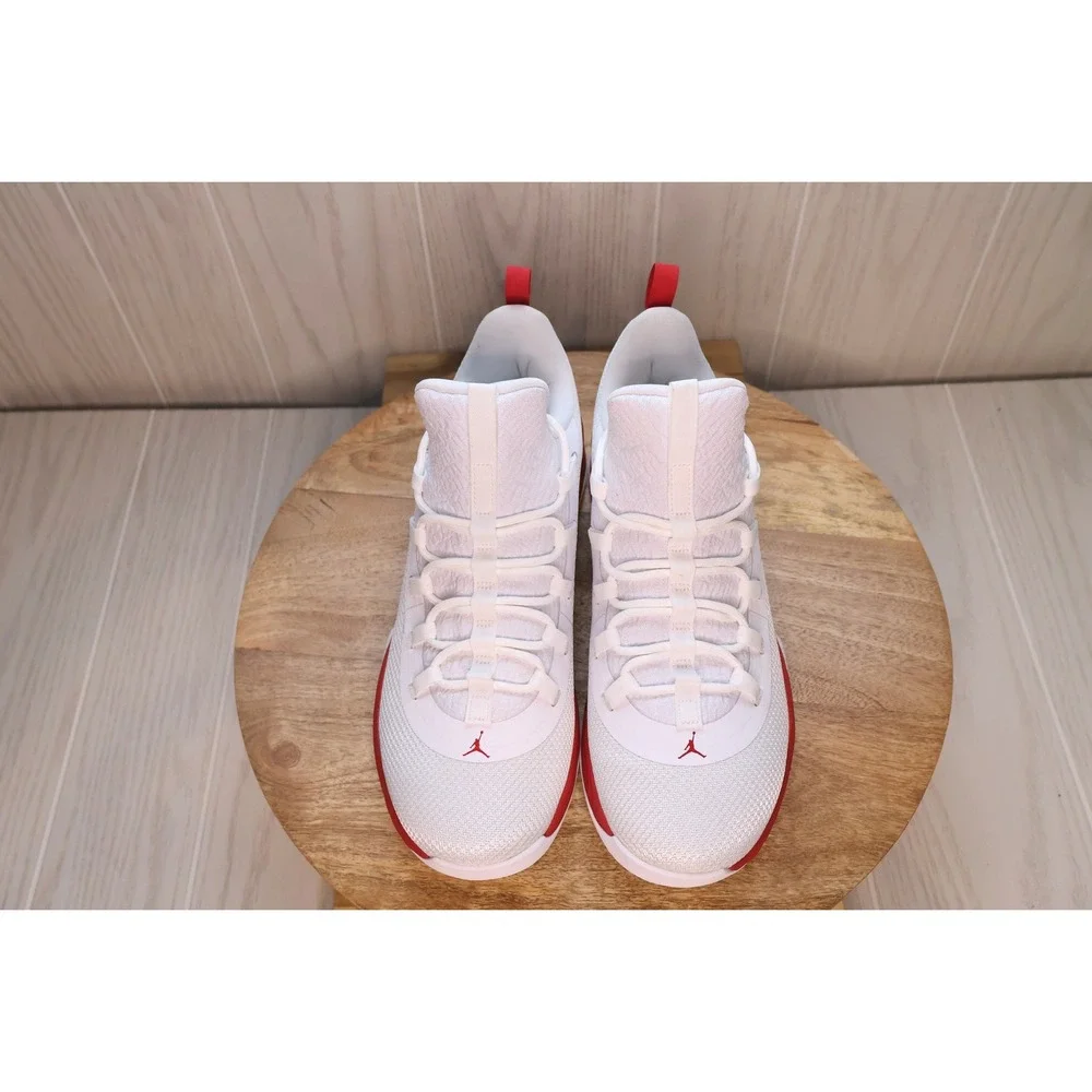 Jordan Ultra.Fly 2 Low White Gym Red Mens Basketball Shoes AH8110-101 Size 9